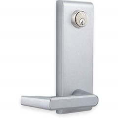K2 COMMERCIAL HARDWARE Lever Escutcheon w/Lock QET370PNN689SC Night Latch Exit