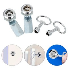 3 Pack Toolbox Replacement Lock Heavy Duty Triangle Door Electric Panel