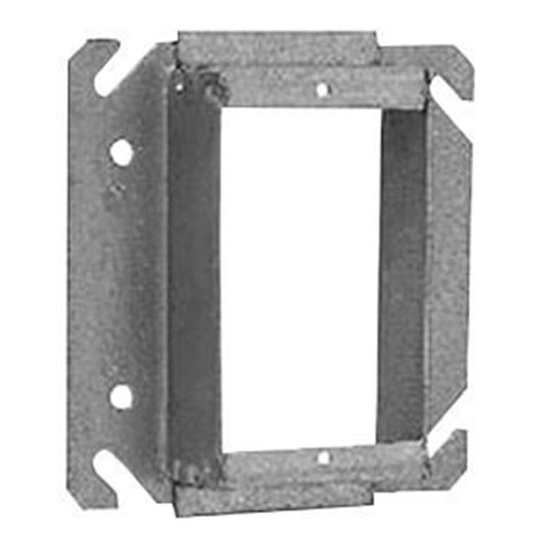 CROUSE-HINDS TP522 Steel Tile Wall Cover 4 in. Square Outlet Box, 3/4 in. Raised