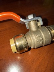 Sharkbite 1/2” 200 Psi Brass Push Fit Ball Valve Shark Bite