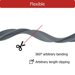 Aroilder T Rubber Trim Molding Fit 3/4 Inch Edge Shelf Edging Banding Center