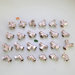 1Pcs 1/2″ Copper Tee/Elbow Diverter Valve Adapter Connector For Hose Bath Shower