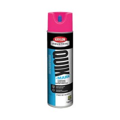 Industrial Inverted Marking Paint, 17 oz., Fluorescent Pink, Water -Based