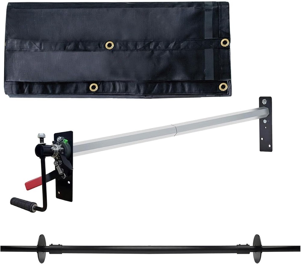 Heavy-Duty Dump Truck Tarp Kit, with Rear Anti-Sail Bow Set (with 7’x18′ PVC …
