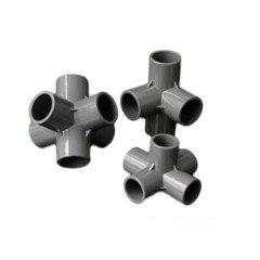 PVC 4/5/6-Way Equal Water Supply Pipe Fittings Adapter Connector ID 20mm-50mm