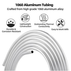 1060 Aluminium Tube/Tubing 4/5/6/8/9.52/10/12/12.7mm For Refrigerator Cooling