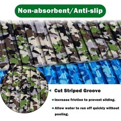 HZCHIONE EVA Foam Boat Flooring 94.48×23.62in Camo Marine Mat Deck Non-Slip