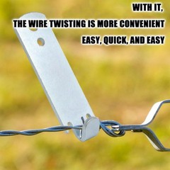 2Pcs Fence Wire Twister for T-Post Clamps, Stainless Steel Wire…