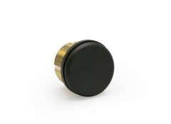 FHC RCT30MB Mortise Dummy Cylinder with 3MM Trim Ring – Matte Black