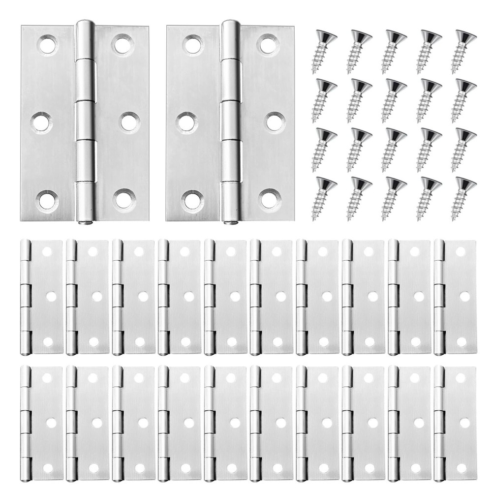 20 PCS 2.5 inches Door Hinge Cabinet Door Hinges Stainless Steel Butt Hinges …