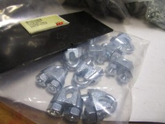 3/16″ ZINC PLATED MALLEABLE WIRE ROPE CLIPS QTY 10