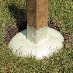 2 Lb. Postfix Fence Post Mix, Mix-In-The-Bag Expanding Foam for Supporting Non-S