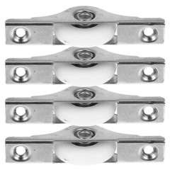 4PCS Double Convex Sliding Door Roller Wardrobe Door Pulley Cabinet Door Wheel