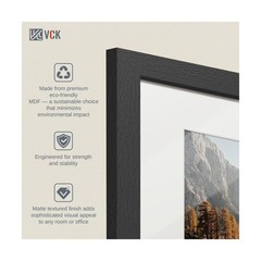 VCK 8×10 Picture Frame Black – 5 Pack, with Tempered Glass, Dis… FAST USA SHIP