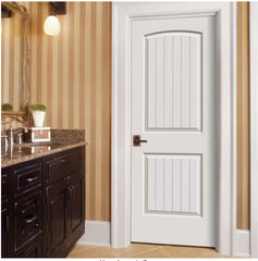 Santa Fe 2 Panel Arch Top Groove Hollow Core Molded Interior Doors Slabs&Prehung