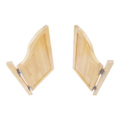 Swing Solid Wood Door Partition Door for Shop Entrance Partition Log Color NEW