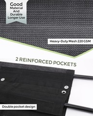 Heavy Duty 6.6′ x 15′ Dump Trailer Tarp by FoundGo Mesh Tarp with Grommets, A…
