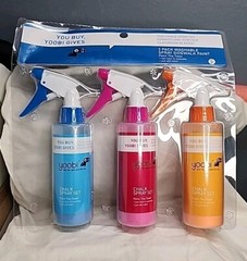Yoobi Spray Sidewalk Paint Washable 3 Pack Blue Pink Orange Creativity Art
