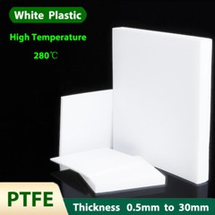 PTFE Sheet White Plastic Block High Temperature Plate Cut Processed 100mm-250mm