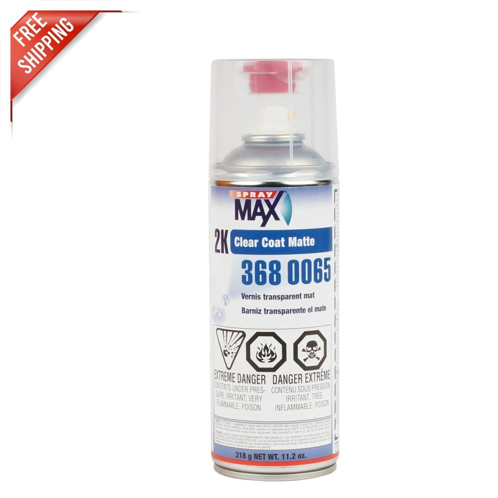 Water Resistant Matte Clearcoat 3680065 – 2K Aerosol for Professional Detailing
