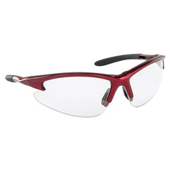 540-0400 SAS Safety DB2 Safe Glasses w/ Clear Lens and Red Frame in Polybag