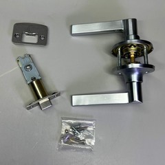 SCHLAGE Solstice Passage Lever Lock Adjust Latch 626 Satin Chrome SOL-626 J|10F