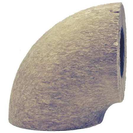 Johns Manville 592086 6-1/2″ Mineral Wool Elbow Pipe Fitting Insulation, 2″ Wall