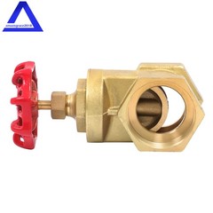 2″ Female NPT DN50 Non Rising Stem Brass Gate Valve Manual Rotary Sluice Valve