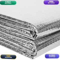 Tolanbbt Reflective Insulation Roll 36In X 20Ft Double Bubble Wrap Insulation