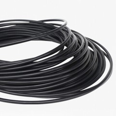 ID 1mm-8mm Black PTFE Tube Tubing Pipe 600V High Temperature Resistance Sleeving