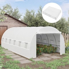 19.7′ x 9.8′ x 6.6′ Plastic Greenhouse Cover Replacement, Heavy