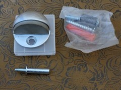 4x Rockwood (?) NEW and/or USED Satin Stainless Dome Floor Door Stops Lot #11 έ