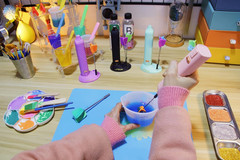 4/Large+4/Small Sizes Silicone Resin Mixer Paddles,Reusable Reusable Paint and R