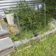 Bullet Proof Ballistic Acrylic Large 41″ x 37″ w/ Teller Window Cutout Preowned
