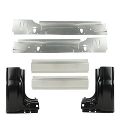 6Pcs Inner Rocker Panel Cab Kit Ford F250 F350 F450 Super Duty Reg Cab 1999-2016