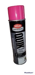 4 krylon industrial quik mark fluorescent Hot Pink 17 oz ea. Solvent based
