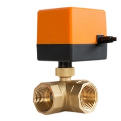Electric Ball Valve 3 Way Motorized Actuator 1/2 3/4 1 Inch Water Flow Control