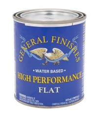 General Finishes High Performance Water Based Topcoat, 1 Pint, 1 Flat