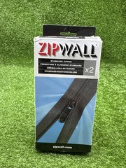 SHIPS QUICK ZipWall AZ2 Self Adhesive Standard Zipper 1 Pack Of 2 Zippers. C