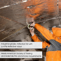 Radiant Barrier, Insulation Roll, Attic Insulation, 1000 Sqft, 250X4, Reflective