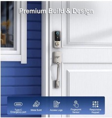 Electronic Smart Deadbolt Lock Fingerprint, App, IC Card Touchscreen Pin