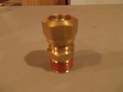 Brass Compression Male Straight/ Tube Fitting 3/4NPT x 3/4″ Tube OD (DOT)
