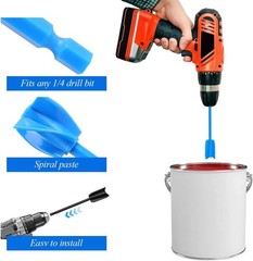 4 Pcs Resin Mixer Paddles for Drill Plastic Epoxy Mixer Reusable Paint Mixer Pai