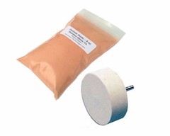 Cerium Oxide High Grade Polishing Powder – 8 Oz and 3″ Felt Polishing Wheel Kit