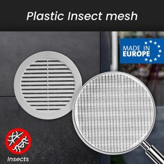 Repa Market 6 Inch Opening White Round Air Vent Cover – Pack Of 5 Plastic Fresh