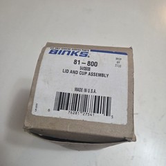 Binks 81-800 Lid and Cup Assembly, Drip Proof Aluminum Cup, 1QT, 3/8″NPS