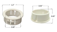 2PCS Shower Grab Handle Bushing for 7/8in Bar 1-1/8in Hole Replaces Lasco