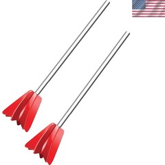 2 Pack HMQ Helix Mixer for Paint – Fits 3/8″ Drills, Ideal for Viscous Fluids