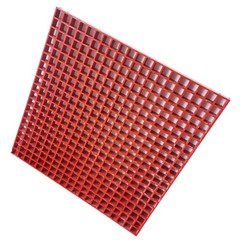 1 Piece/case 2.6ft*2.6ft Red Fiberglass FRP Grating 0.5t Bearing Capacity