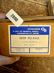 Edwards 1504-AQ Door Release Flush Mounted 24V AC/DC
